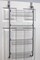 Home Basics Heavy Duty 4 Tier Over the Door Metal Pantry Organizer, Grey